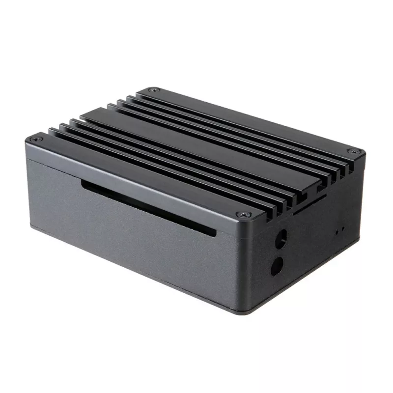 Akasa Pi-4 Case - geanodiseerd aluminium - zwart