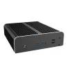 Akasa A-NUC50-M1B ventilatorloze NUC-behuizing - aluminium - zwart - UCFF - 2,5 inch drivebay