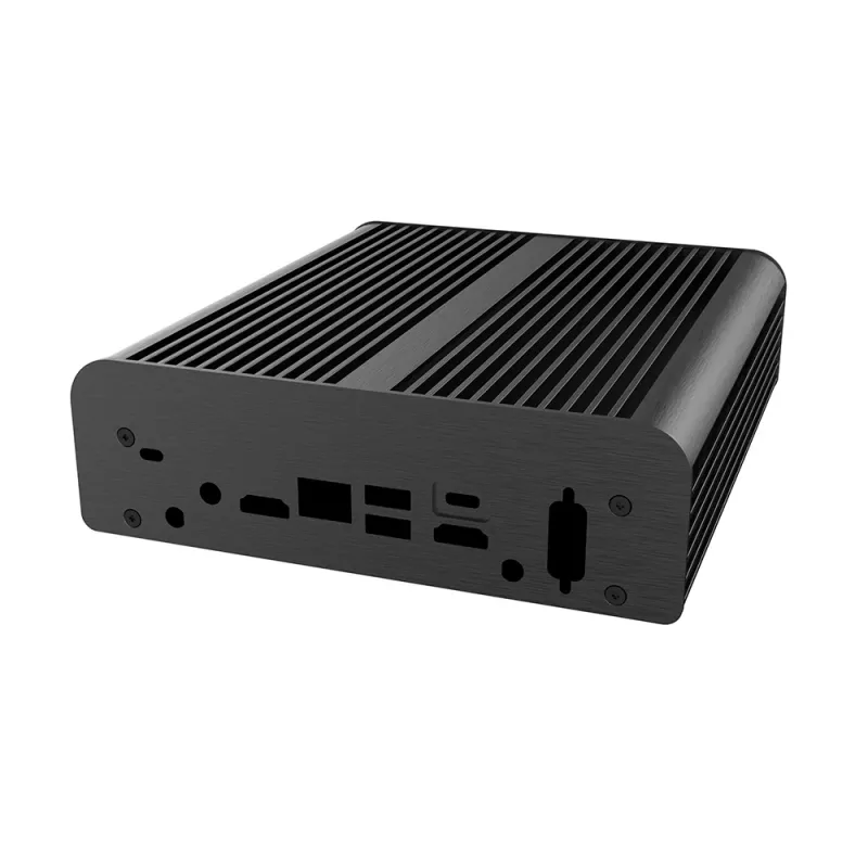 Akasa A-NUC50-M1B ventilatorloze NUC-behuizing - aluminium - zwart - UCFF - 2,5 inch drivebay