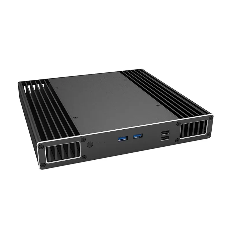Akasa Plato PX - desktop - pc - aluminium - zwart - UCFF - thuiswerk