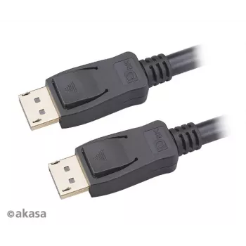 Akasa AK-CBDP23-50BK DisplayPort 1.4 kabel 5 m zwart