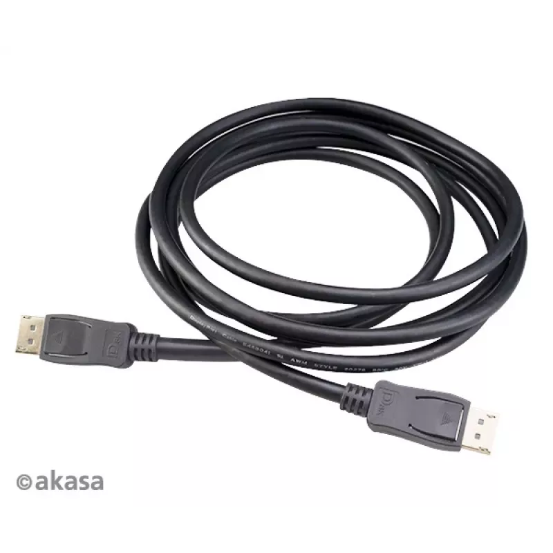 Akasa AK-CBDP23-50BK DisplayPort 1.4 kabel 5 m zwart