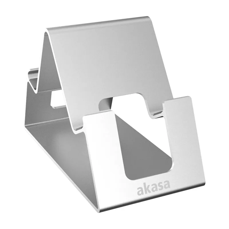 Akasa Aries Pico zilveren telefoon- en tablethouder standaard