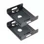 Akasa 5,25-inch inbouwframe voor 2,5/3,5-inch drives - 2 stuks