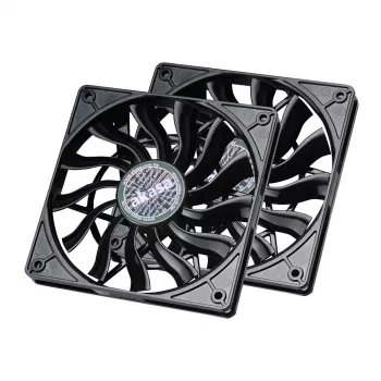 Akasa SlimFan 12015 EBR/PWM 2-pack - 30 dB - 600 tpm