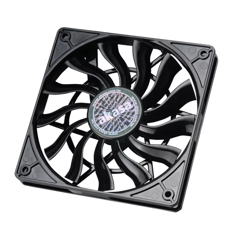 Akasa SlimFan 12015 EBR/PWM 2-pack - 30 dB - 600 tpm