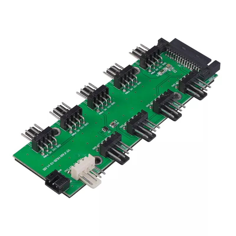 Akasa FLEXA FP10H PWM fan header expander 1 naar 10 met 30cm kabel
