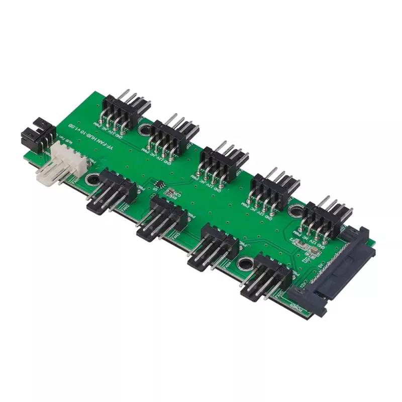 Akasa FLEXA FP10H PWM fan header expander 1 naar 10 met 30cm kabel