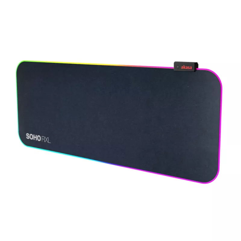 AKASA SOHO RXL RGB gaming muismat - 78x30cm - 4mm dik - zwart