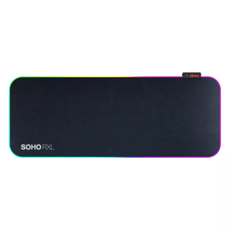 AKASA SOHO RXL RGB gaming muismat - 78x30cm - 4mm dik - zwart
