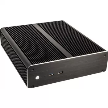 Akasa Euler M A-ITX19-M1BV2 Mini-ITX HTPC behuizing - fanless, aluminium, zwart