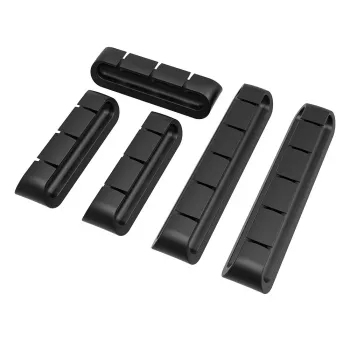 Akasa Cable Cord Holder 3x3-port + 2x5-port zwart