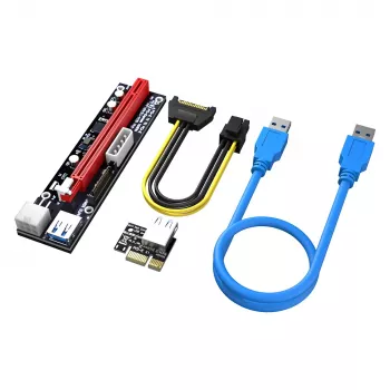 Akasa 6 sets PCIe riser adapterkaart voor GPU mining X16 naar X1