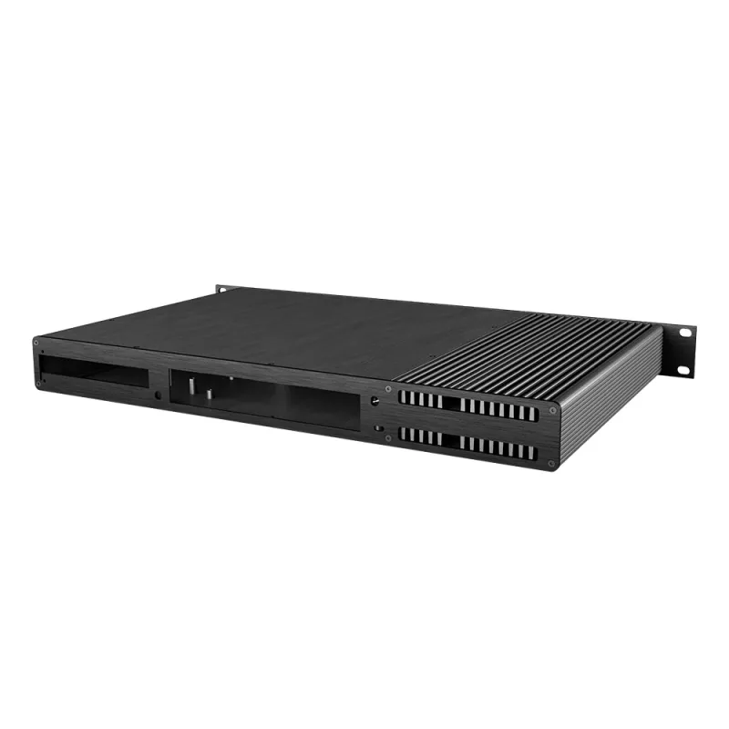 Akasa Galileo TU1 Plus Intel LGA1700 1U fanless thin Mini-ITX case - zwart