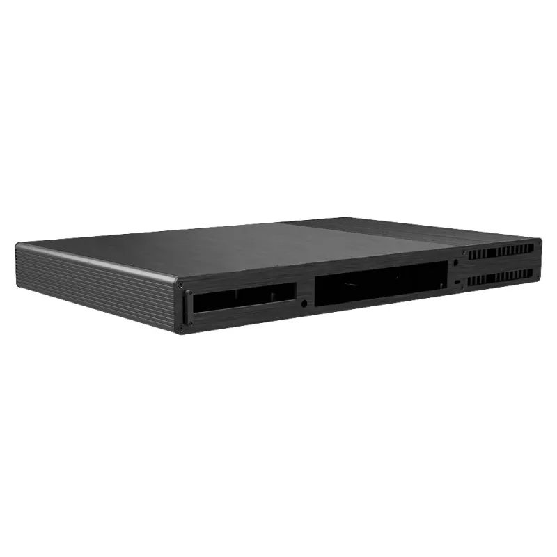 Akasa Galileo TU2 Plus Intel LGA1700 1U fanless thin Mini-ITX case - zwart