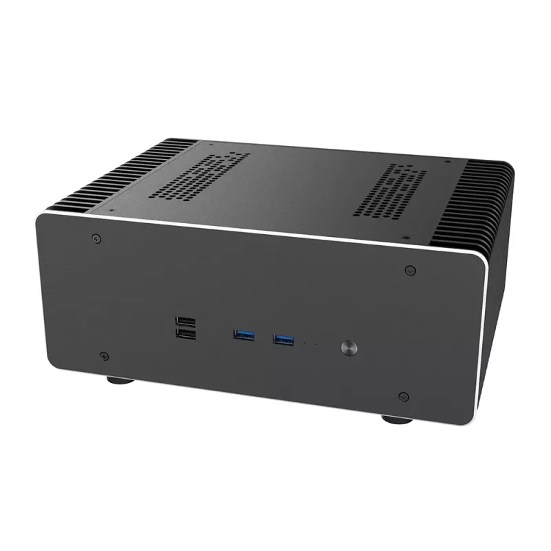 Akasa Maxwell Pro Plus Mini-ITX fanless chassis Intel LGA 1700 zwart