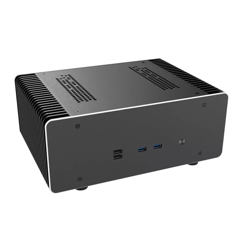 Akasa Maxwell Pro Plus Mini-ITX fanless chassis Intel LGA 1700 zwart