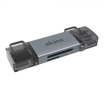 Akasa 2-in-1 USB 3.2 OTG dual cardreader