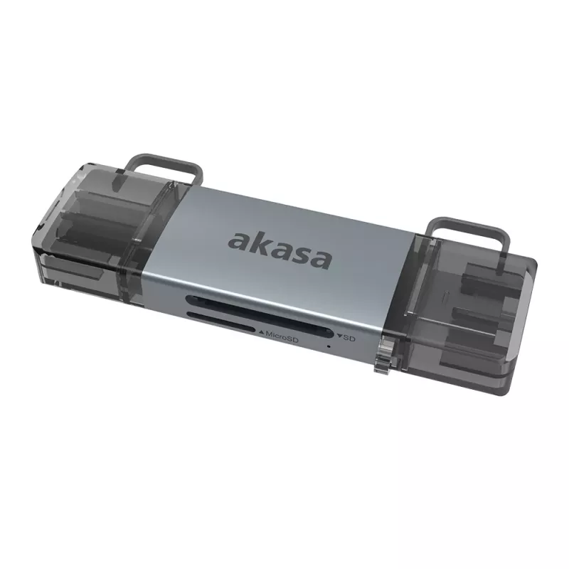 Akasa 2-in-1 USB 3.2 OTG dual cardreader