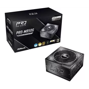 ASRock PRO-M850G 850W 80 PLUS Gold volledig modulaire ATX 3.0-voeding