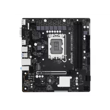 ASRock H610M-Combo II Micro ATX-moederbord, LGA 1700, Intel H610, DDR4, HDMI, DisplayPort, D-Sub, Gigabit LAN