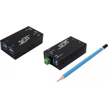 EXSYS EX-1181HMS 4-poorts USB 3.2 Gen 1 hub met 15kV ESD-overspanningsbeveiliging, DIN-rail-/wandmontage