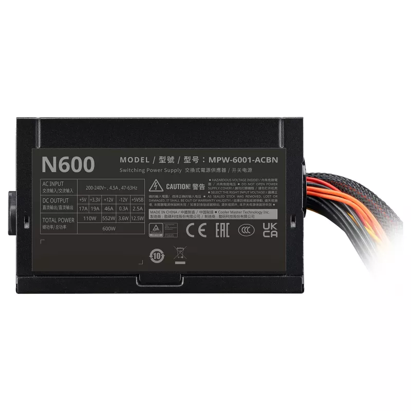 Cooler Master Elite NEX 230V 600 W Voeding