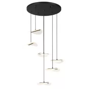 MILALI 44cm Hanglamp Mat Zwart E27