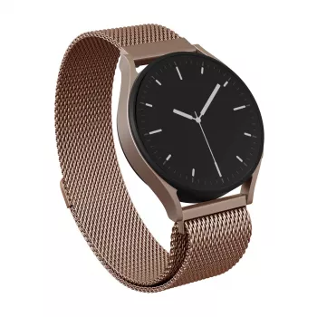 BURGA Metal Mesh Band universele horlogeband 20 mm roségoud