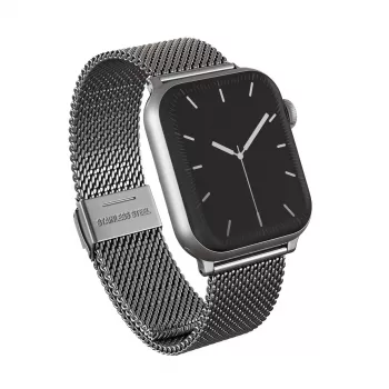 BURGA Metal Mesh Elegance voor Apple Watch 42/44 mm (zilver)