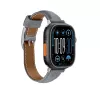 AMAZINGTHING Class Band leren band voor Apple Watch 45/46/49 mm - grijs