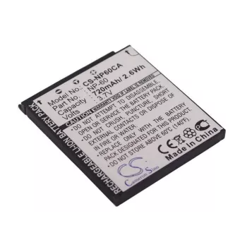 CAMERON SINO NP-60 / NP60 oplaadbare Li-Ion-accu voor Casio Exilim camera's