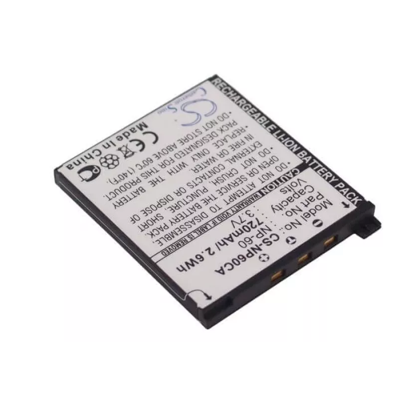 CAMERON SINO NP-60 / NP60 oplaadbare Li-Ion-accu voor Casio Exilim camera's