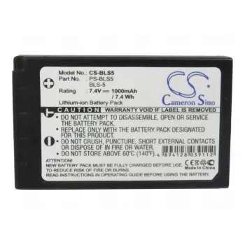 Cameron Sino accu type BLS-5 / BLS-50 / PS-BLS5 voor Olympus