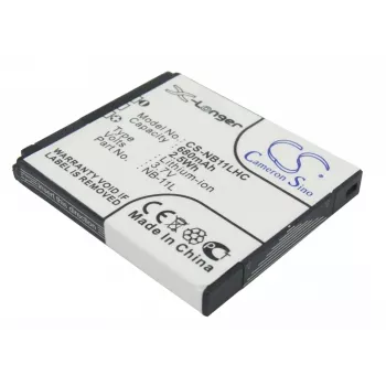 Cameron Sino NB-11L / NB-11LH vervangende accu voor Canon PowerShot ELPH, A, SX serie - 800mAh 3,7V Li-Ion (zwart)
