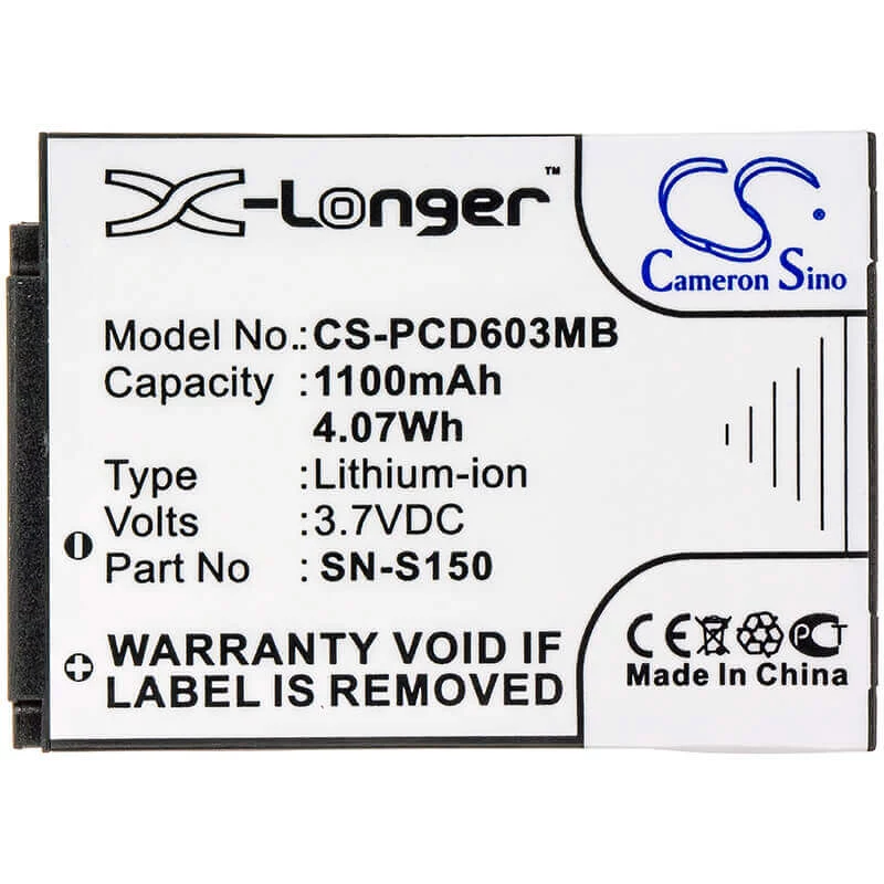 Cameron Sino accu type SN-S150 voor Philips SCD603/00 SCD603H SCD603 10 20 - CS-PCD603MB