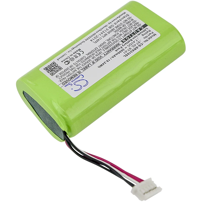 Cameron Sino ST-01 Accu voor Sony SRS-X3/XB2/XB20