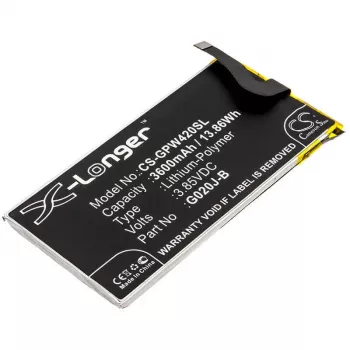 CAMERON SINO accu Type G020J-B voor Google Pixel 4 XL 4XL G020P 3600mAh / CS-GPW420SL