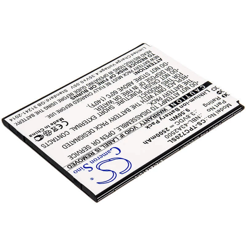 CAMERON SINO accu Type TP-Link Neffos NBL-43A2500 voor C7s TP7051A TP7051C / CS-TPC720SL