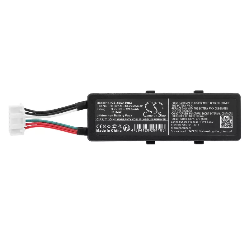 Cameron Sino accu Type BTRY-MC18-27MAG-01 voor Zebra MC18 MC18N0 / CS-ZMC180BX