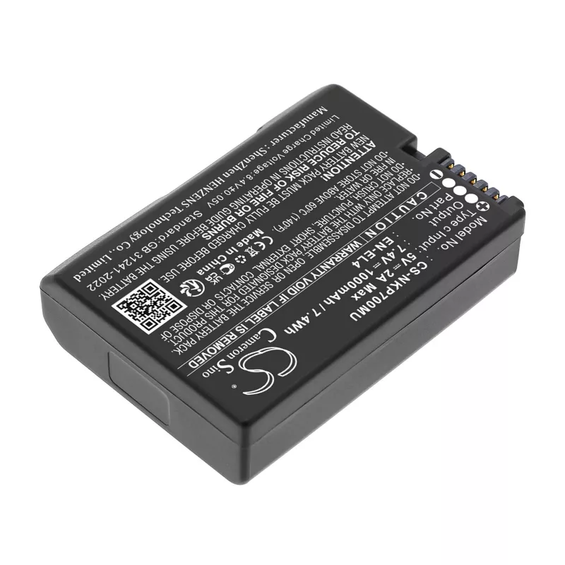 CAMERON SINO accu Type EN-EL4 A E voor Nikon D2H D2Hs D2X D2Xs D3 D3S D3X F6 met USB-C aansluiting / CS-NKP700MU
