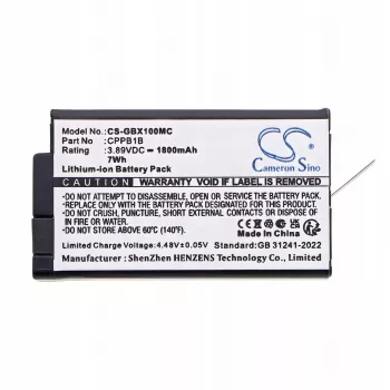 Cameron Sino accu voor GoPro Max 2, 1800mAh, Li-Ion, CPBB1B vervanging