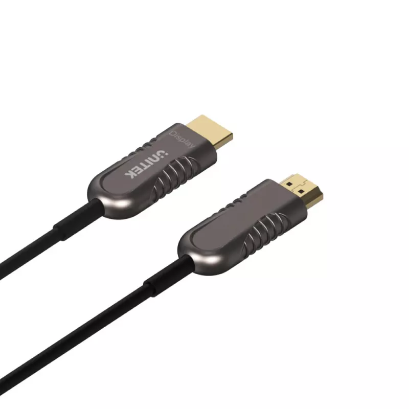 UNITEK Premium HDMI 60m Active Optical Cable - zwart