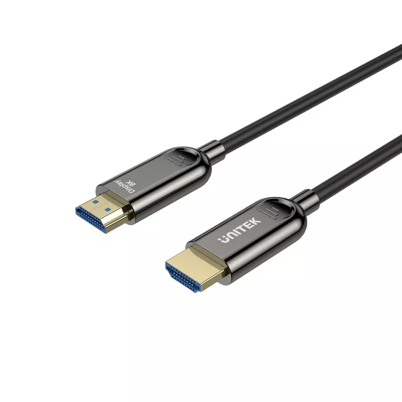 UNITEK HDMI 2.1 Active Optical Cable (AOC) 8K 60Hz 4K 120Hz 100m zwart