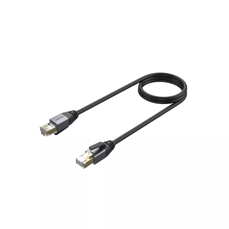 UNITEK Cat.8 S/FTP Ethernet patchkabel RJ45 15m zwart