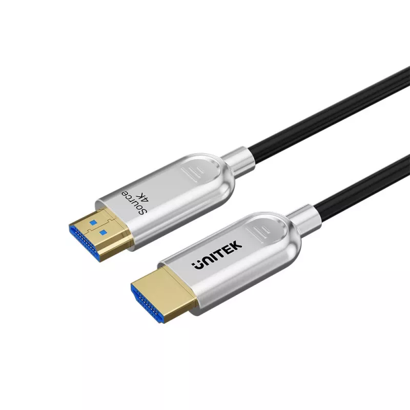 UNITEK HDMI 2.0 Active Optical Cable (AOC) 4K 60Hz 50m zwart