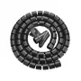 UNITEK spiraalkabel-organizer, 5m, 22mm diameter, zwart