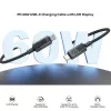 UNITEK USB-C naar USB-C kabel 60W PD 480Mbps met LED-indicator 3m gevlochten zwart