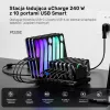 UNITEK 10-poorts USB-C & USB-A 240W oplaadstation