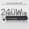 UNITEK 10-poorts USB-C & USB-A 240W oplaadstation